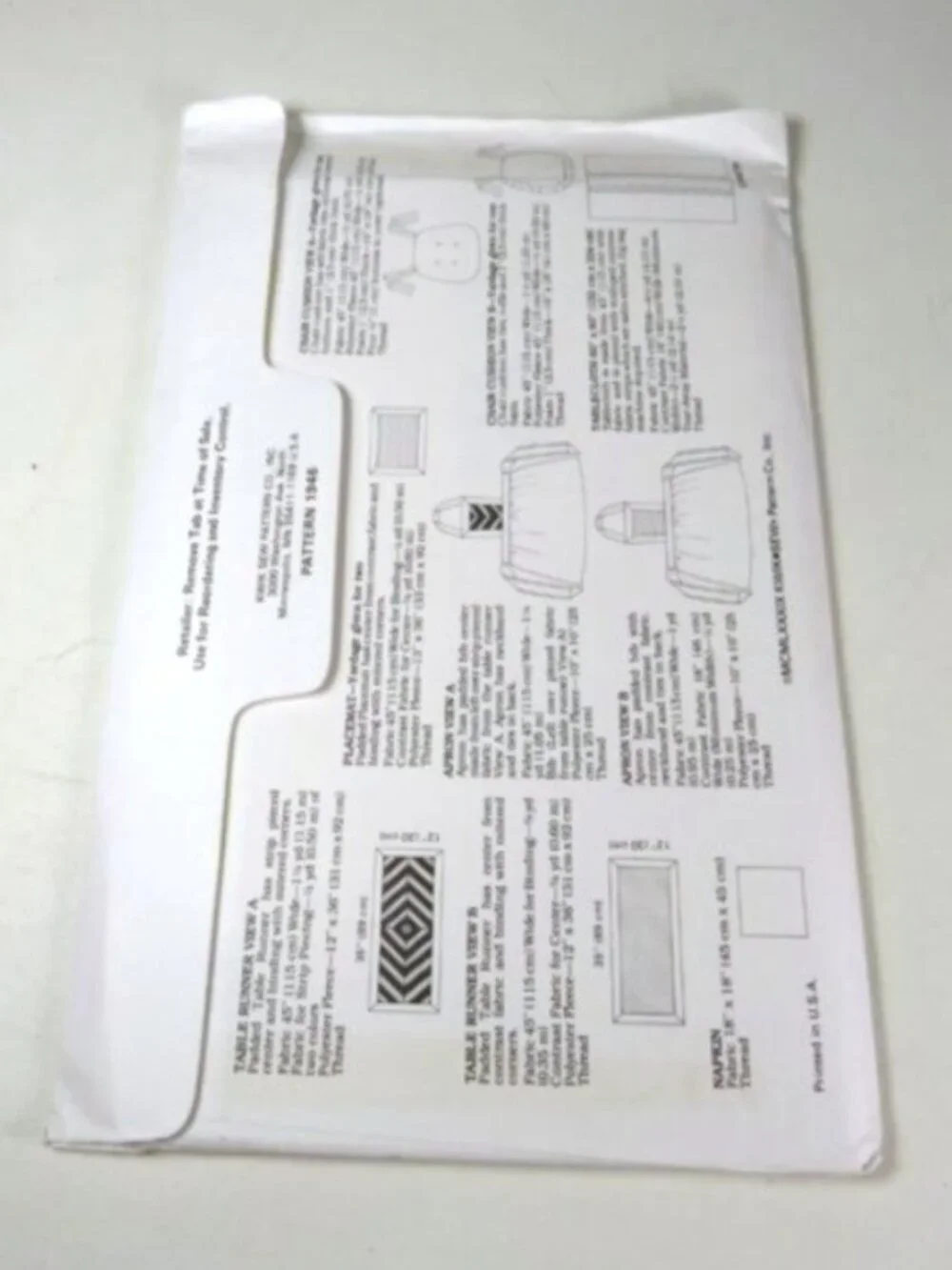 Vintage Kwik Sew 1946  Kitchen & Dining Room Accessories Master Pattern Sewing